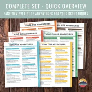 Cub Scout Pack Quick Overview Printable