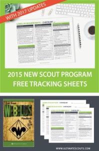 webelos cub scout requirement tracking sheet