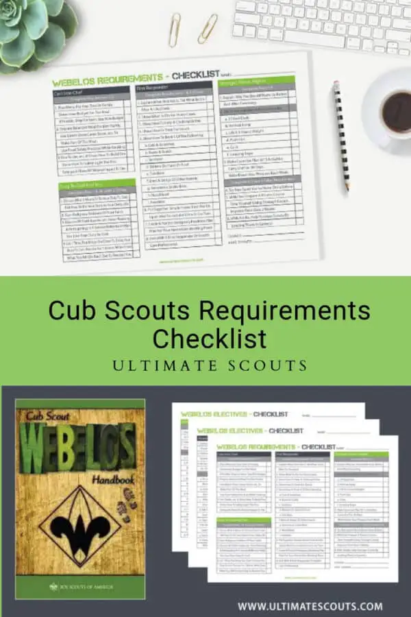Webelos Scout Requirements Checklist Ultimate Scouts