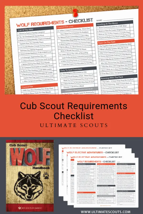 Wolf Cub Scout Requirement Tracking Sheets – Ultimate Scouts