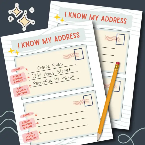 Learn Your Address Printable