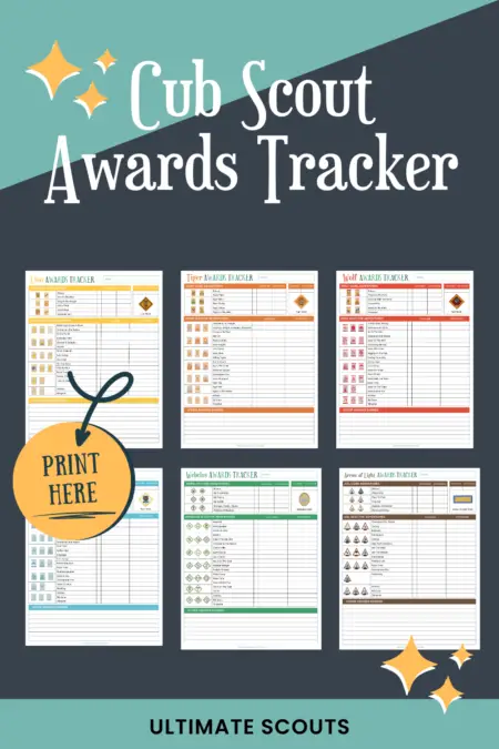 Cub Scout Awards Tracker Printable