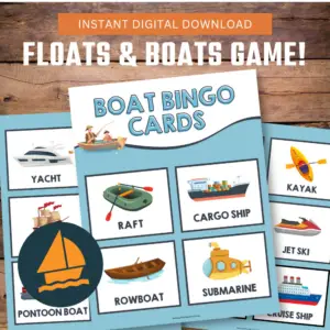 Floats & Boats Bingo