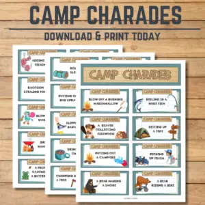 Camp Charades Printable