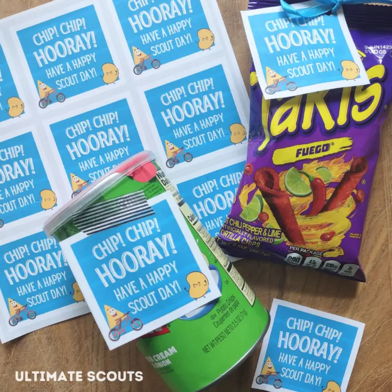 Printable Treat Tags – Chip! Chip! Hooray! – Ultimate Scouts