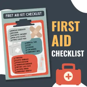 First Aid Checklist Printable