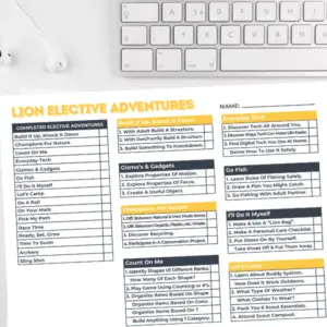 Lion Cub Scout Adventure Printable