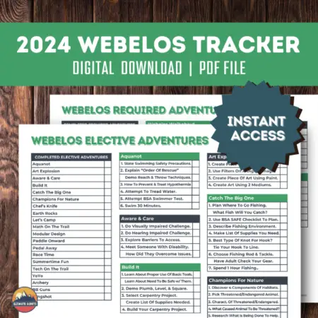 Webelos Requirement Checklist Download