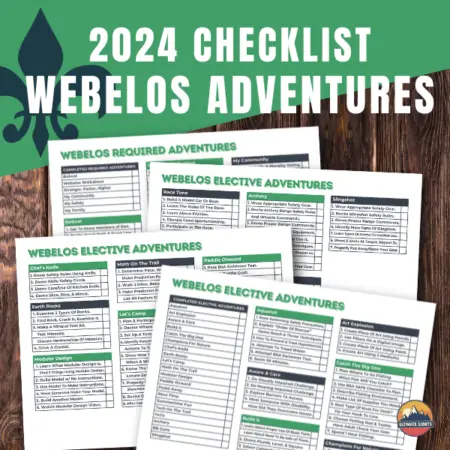 Webelos Adventure Checklist Printable