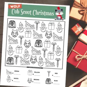 wolf cub scout christmas printable