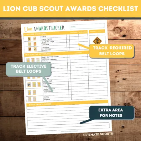 Lion Tracker Checklist Details