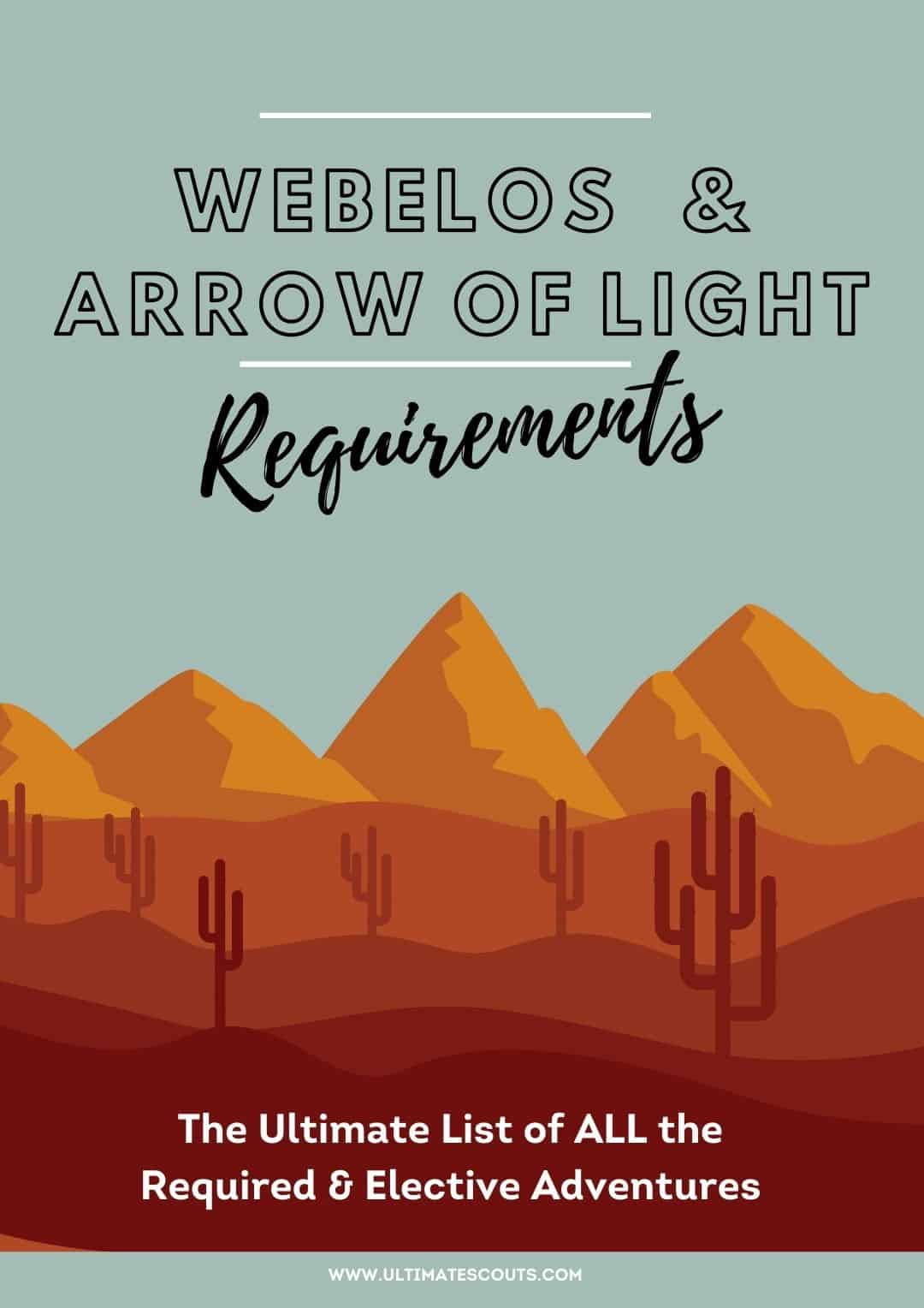 Webelos Arrow Of Light Requirements Checklist Shelly Lighting