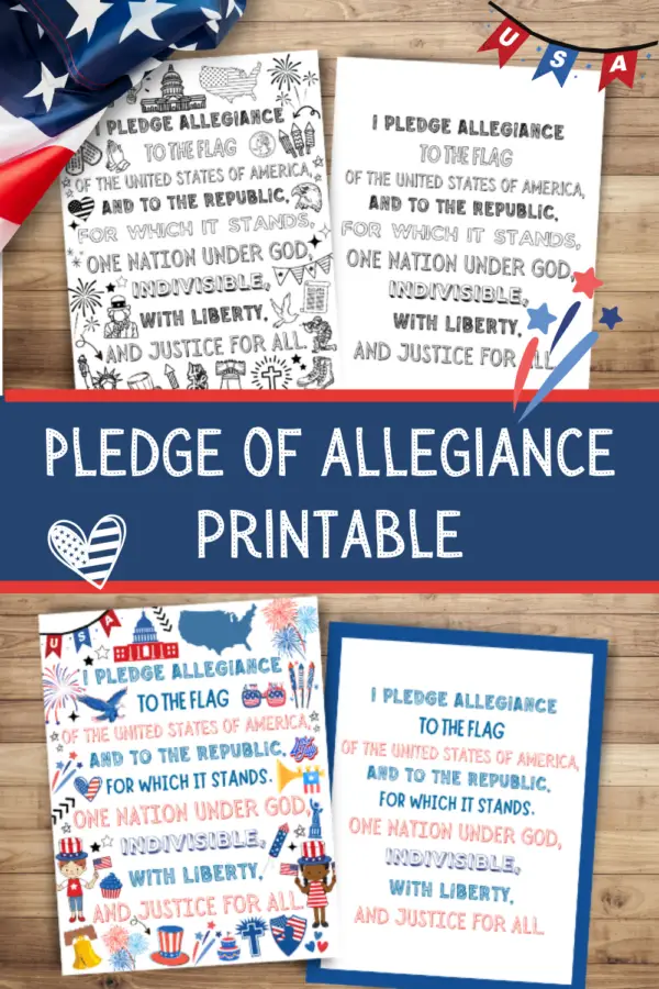 Pledge of Allegiance Printable – Ultimate Scouts